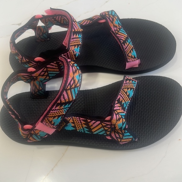 Women's Teva Original Universal Sandals - Bommerang pink lemonade - sz 8 - Picture 9 of 12